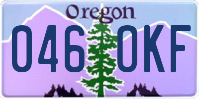 OR license plate 046OKF