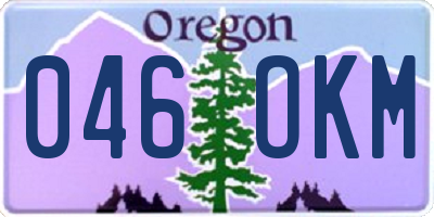 OR license plate 046OKM
