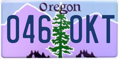 OR license plate 046OKT