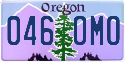 OR license plate 046OMO