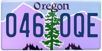 OR license plate 046OQE