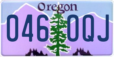 OR license plate 046OQJ