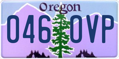 OR license plate 046OVP