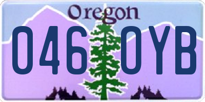 OR license plate 046OYB