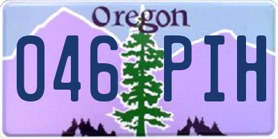 OR license plate 046PIH