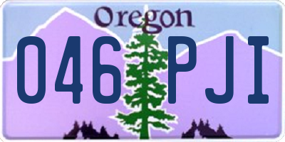 OR license plate 046PJI