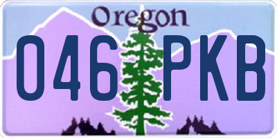 OR license plate 046PKB