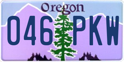 OR license plate 046PKW