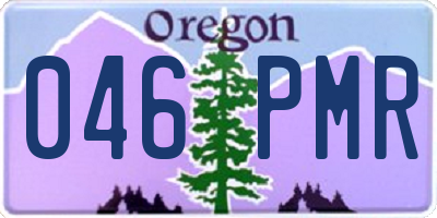 OR license plate 046PMR