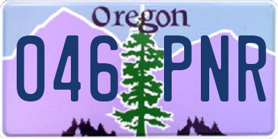 OR license plate 046PNR