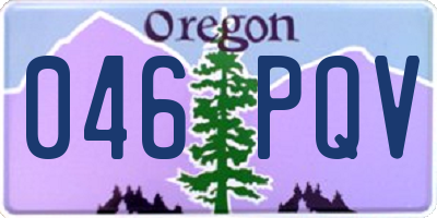 OR license plate 046PQV