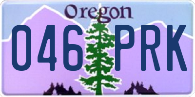 OR license plate 046PRK