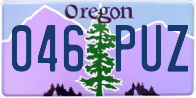 OR license plate 046PUZ