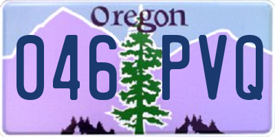 OR license plate 046PVQ