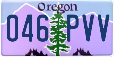OR license plate 046PVV