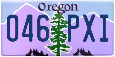 OR license plate 046PXI