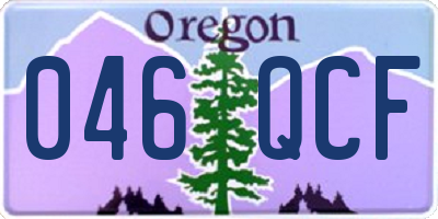 OR license plate 046QCF