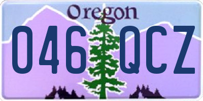 OR license plate 046QCZ