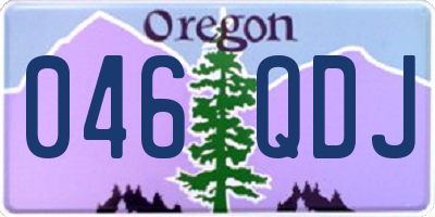 OR license plate 046QDJ