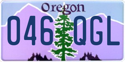 OR license plate 046QGL