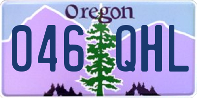 OR license plate 046QHL