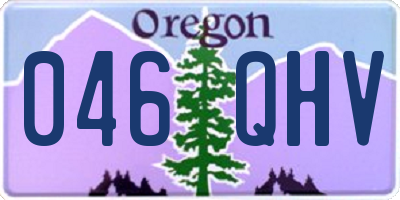 OR license plate 046QHV
