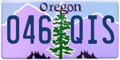 OR license plate 046QIS