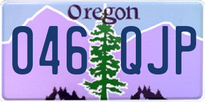 OR license plate 046QJP