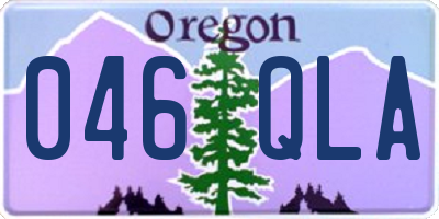 OR license plate 046QLA