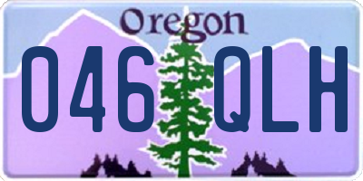 OR license plate 046QLH