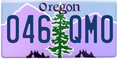 OR license plate 046QMO