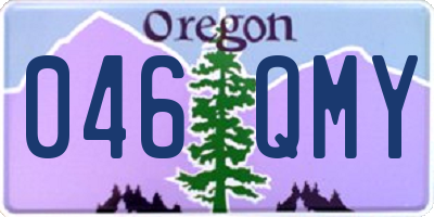 OR license plate 046QMY