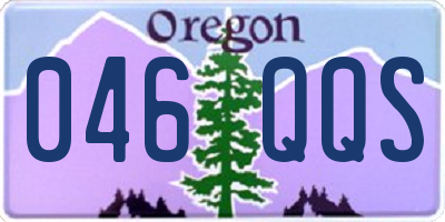 OR license plate 046QQS