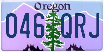 OR license plate 046QRJ
