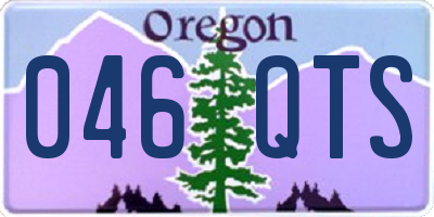 OR license plate 046QTS