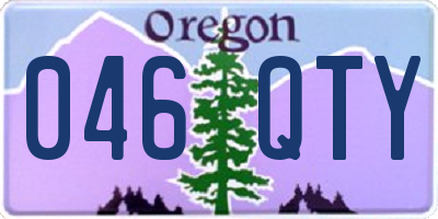 OR license plate 046QTY