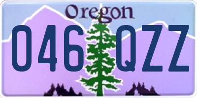OR license plate 046QZZ