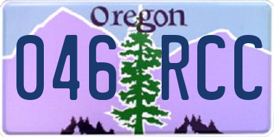 OR license plate 046RCC
