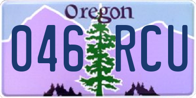 OR license plate 046RCU