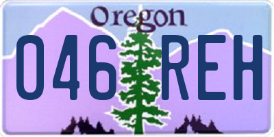 OR license plate 046REH