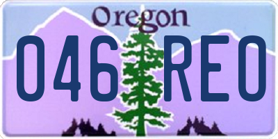 OR license plate 046REO