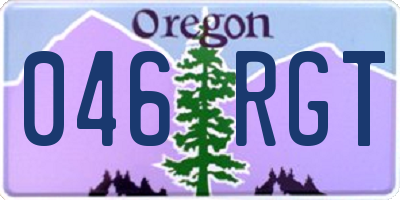 OR license plate 046RGT