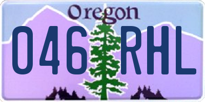 OR license plate 046RHL