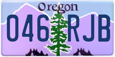 OR license plate 046RJB