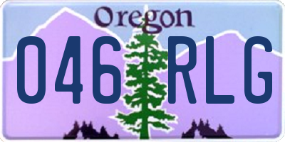 OR license plate 046RLG