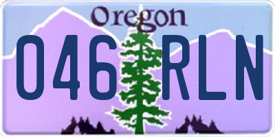 OR license plate 046RLN