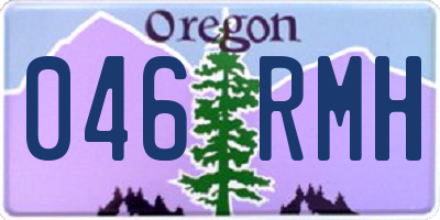 OR license plate 046RMH
