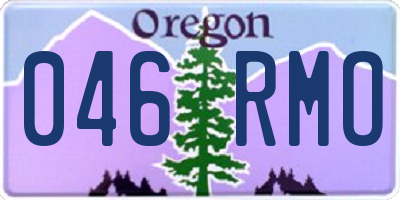 OR license plate 046RMO