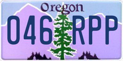 OR license plate 046RPP