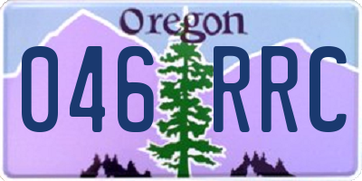 OR license plate 046RRC